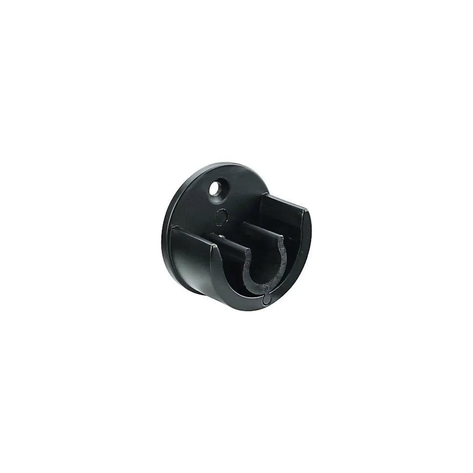 Support encastré pour barre à rideau GoodHome 19 mm Araxos noir