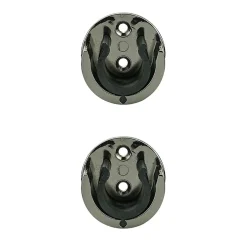 Support encastré pour barre à rideau GoodHome 28 mm Kimlos noir