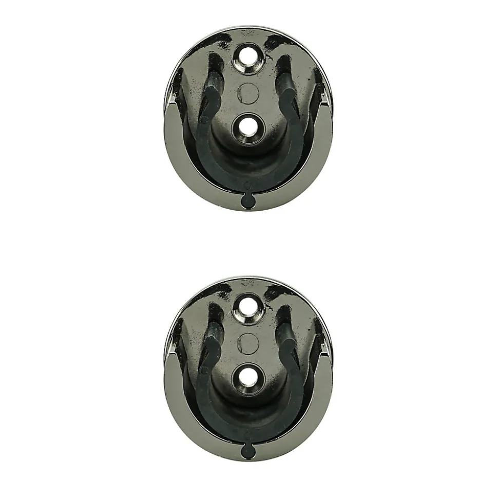 Support encastré pour barre à rideau GoodHome 28 mm Kimlos noir