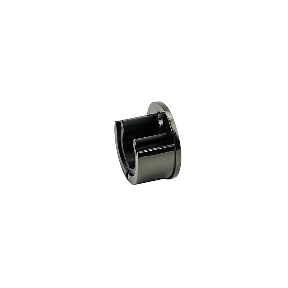 Support encastré pour barre à rideau GoodHome 28 mm Kimlos noir
