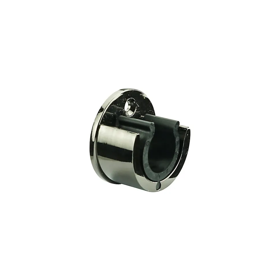 Support encastré pour barre à rideau GoodHome 28 mm Kimlos noir