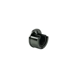 Support encastré pour barre à rideau GoodHome 28 mm Kimlos noir
