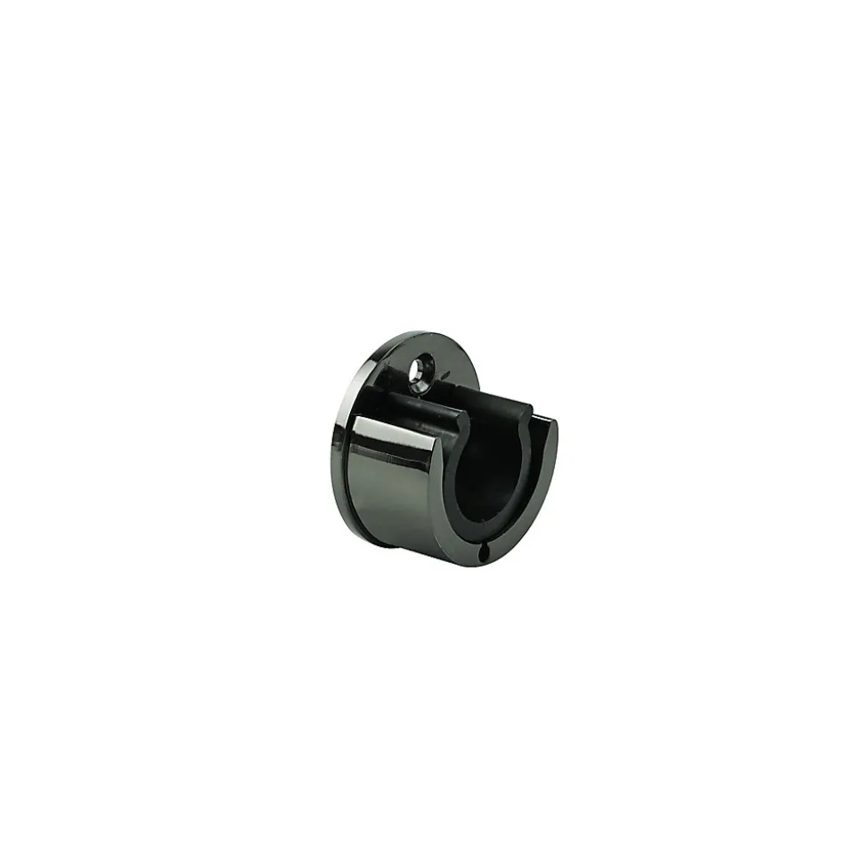 Support encastré pour barre à rideau GoodHome 28 mm Kimlos noir