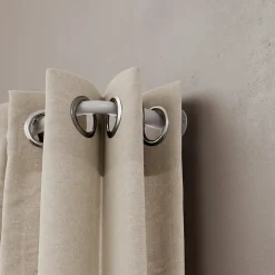 Support extensible coudé tringle à rideau Anafi métal blanc Ø19mm GoodHome