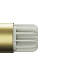Support extensible coudé tringle à rideau Elasa métal doré Ø28mm GoodHome