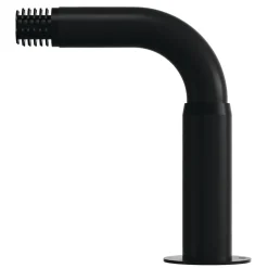 Support extensible coudé tringle à rideau Araxos métal noir Ø19mm GoodHome