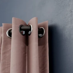 Support extensible coudé tringle à rideau Araxos métal noir Ø19mm GoodHome