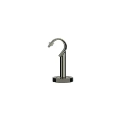 Support fermé plafond pour barre à rideau GoodHome 28 mm Kimlos noir