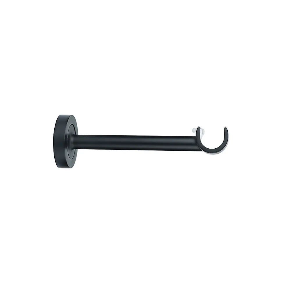 Support moyen pour barre à rideau 19 mm Araxos GoodHome noir