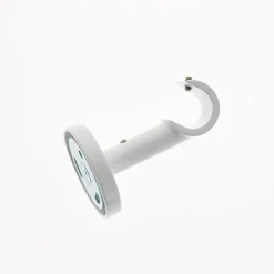 Support Mural et Plafond de 6cm pour tringles à rideaux de Diam.20mm en Blanc Mat - Boulet