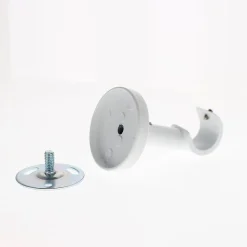 Support Mural et Plafond de 6cm pour tringles à rideaux de Diam.20mm en Blanc Mat - Boulet