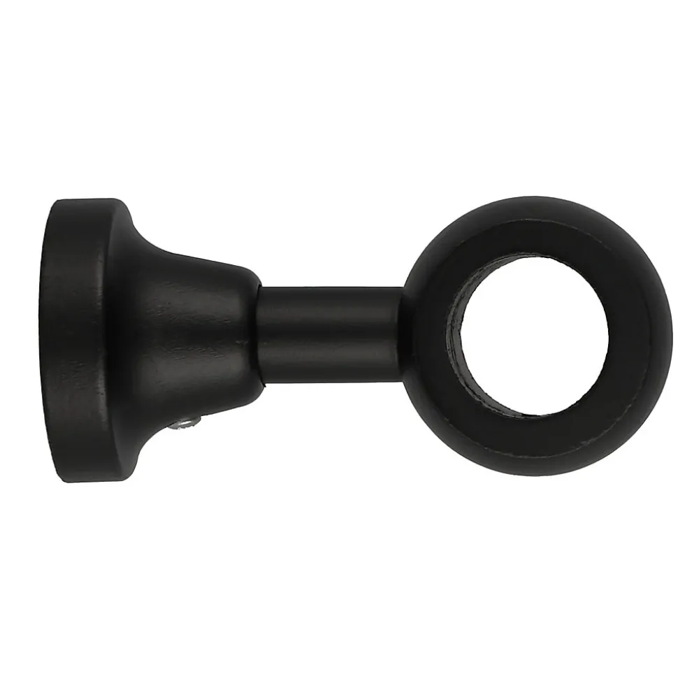 Support oeil tringle à rideau fixation plafond Lamia bois de hêtre noir Ø28mm GoodHome