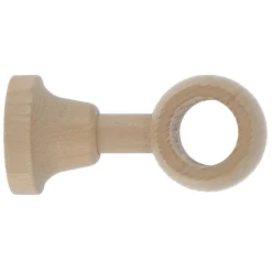 Support oeil tringle à rideau à percer Symi bois de frêne beige Ø28mm GoodHome