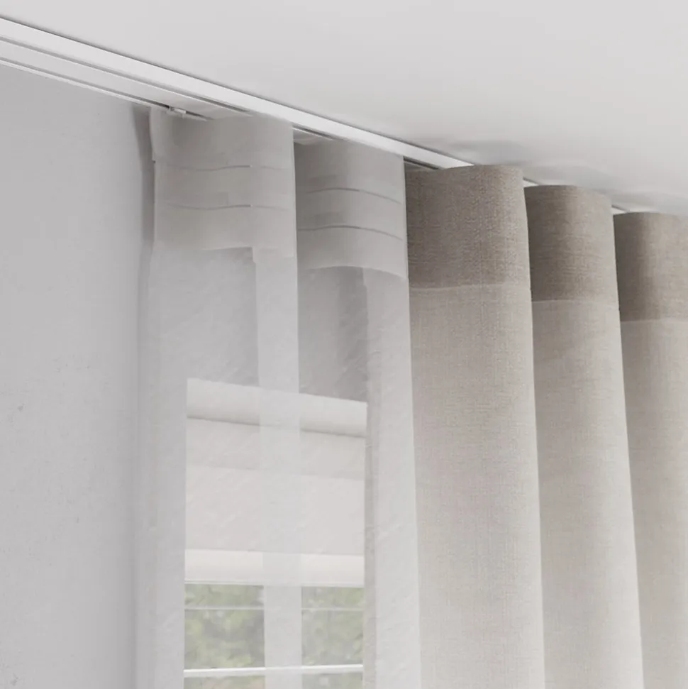 Support pour rail double Thira blanc GoodHome