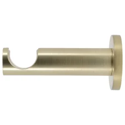 Support tige ouvert tringle à rideau Easy fix métal doré mat Ø20/28mm L.95mm Mobois