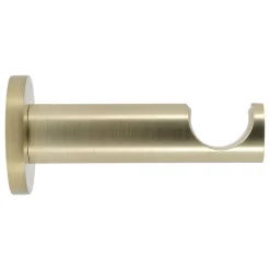 Support tige ouvert tringle à rideau Easy fix métal doré mat Ø20/28mm L.95mm Mobois