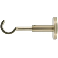 Support tige ouvert tringle à rideau extensible Easy fix métal doré Ø20/28mm L.115/150mm Mobois