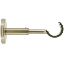 Support tige ouvert tringle à rideau extensible Easy fix métal doré Ø20/28mm L.115/150mm Mobois