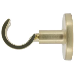 Support tige ouvert tringle à rideau Easy fix métal doré mat Ø20/28mm L.60mm Mobois