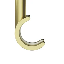 Support tringle à rideau à percer Elasa métal doré Ø19mm GoodHome