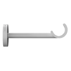 Support tringle à rideau à percer Anafi métal blanc Ø19/28mm GoodHome