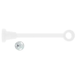 Support tringle à rideau bois de hêtre blanc Ø28 cm L.100/300mm Mobois