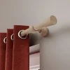 Support tringle à rideau court à percer Chalki bois de frêne beige Ø28mm GoodHome