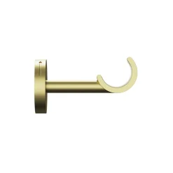 Support tringle à rideau court à percer Elasa métal doré Ø19mm GoodHome
