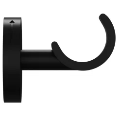 Support tringle à rideau extra court à percer Araxos métal noir Ø19/28mm GoodHome