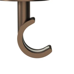 Support tringle à rideau extra court à percer Kozani métal marron Ø19mm GoodHome