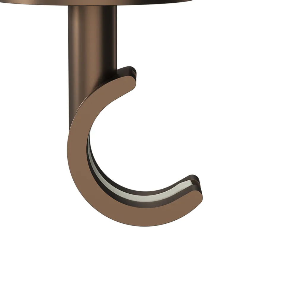 Support tringle à rideau extra court à percer Kozani métal marron Ø19mm GoodHome