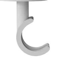 Support tringle à rideau extra court à percer Anafi métal blanc Ø19/28mm GoodHome