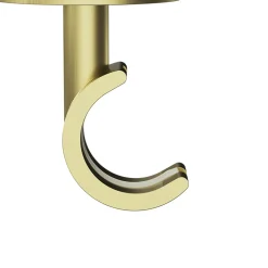 Support tringle à rideau extra court à percer Elasa métal doré Ø19mm GoodHome