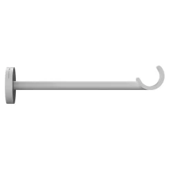 Support tringle à rideau long à percer Anafi métal blanc Ø19/28mm GoodHome