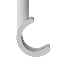 Support tringle à rideau long à percer Anafi métal blanc Ø19/28mm GoodHome