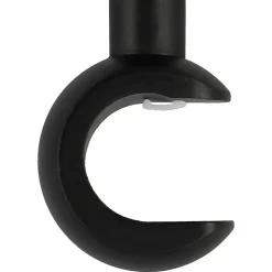 Support tringle à rideau long à percer Lamia bois de hêtre noir Ø28mm GoodHome