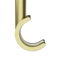 Support tringle à rideau long à percer Elasa métal doré Ø19mm GoodHome