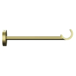 Support tringle à rideau long à percer Elasa métal doré Ø19mm GoodHome