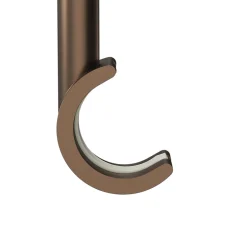 Support tringle à rideau long à percer Kozani métal marron Ø19mm GoodHome