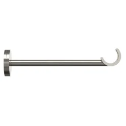 Support tringle à rideau long à percer Athens métal gris chromé Ø19mm GoodHome