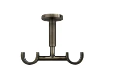 Support universel double plafond pour barre à rideau GoodHome Antiki doré
