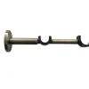 Support universel long pour barre à rideau double GoodHome Antiki doré