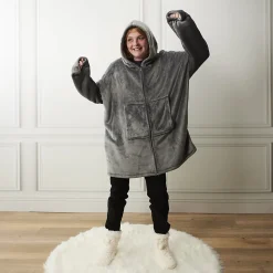 Sweat à capuche avec fermeture intérieur en sherpa