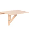 Table pliante murale en pin massif, 79,5x59 cm