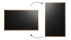 Tableau à Craie Noir Magnétique avec Cadre en Bois Laqué 200x120cm, Tableau pour Ecrire