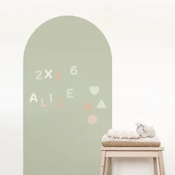Tableau adhésif magnétique arc vert 60x98cm