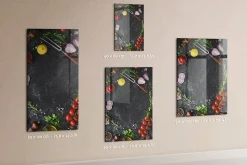 Tableau Aimanté Tulup 60x90 cm Ingrédients pour pizza D'organisation Mural