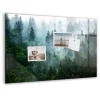 Tableau Aimanté Tulup 60x40 cm Forêt brumeuse En Verre Pour Cuisine