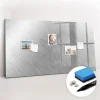 Tableau Aimanté Wallfluent 120x60 cm Mur en métal Marqueur noir En Verre Pour Cuisine