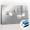 Tableau Aimanté Wallfluent 90x60 cm Mur en métal Marqueur noir En Verre Pour Cuisine